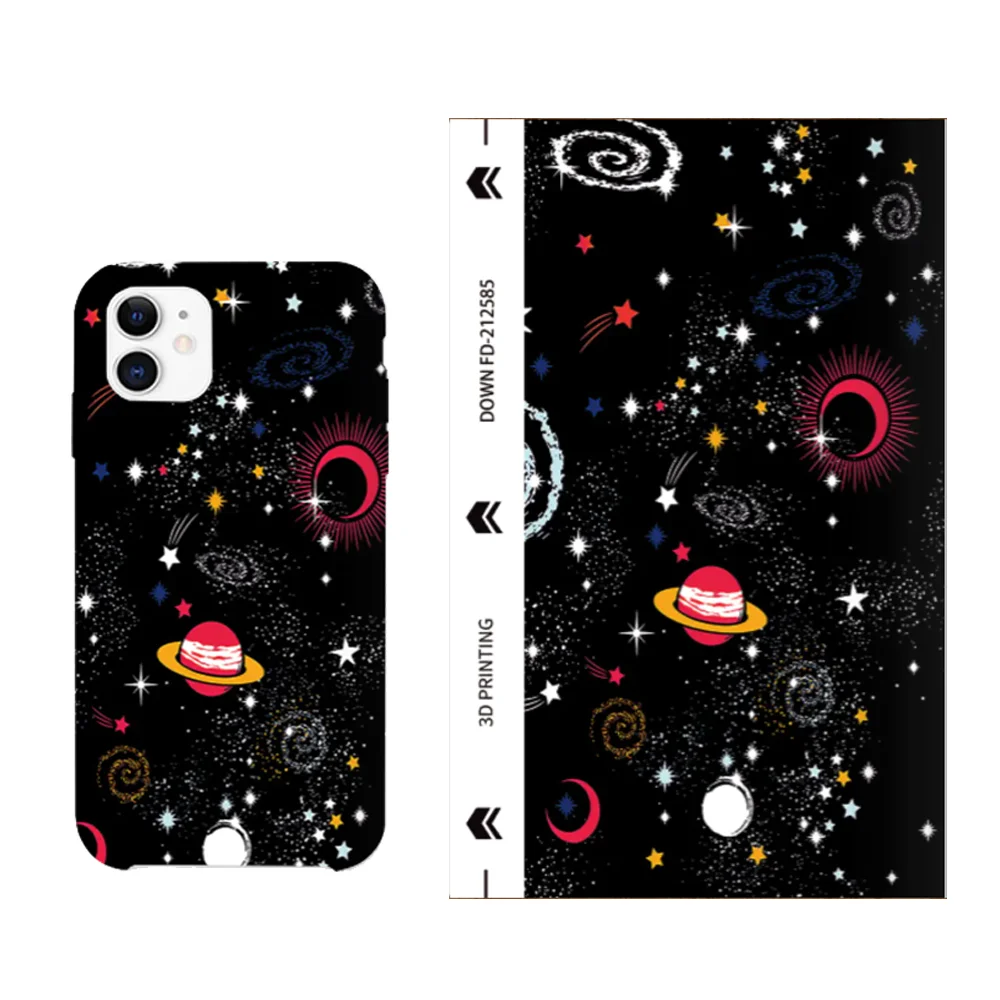 3D Multi-elements 120*180mm Full Body Cover Phone Back Stickers for Cutter Plotter