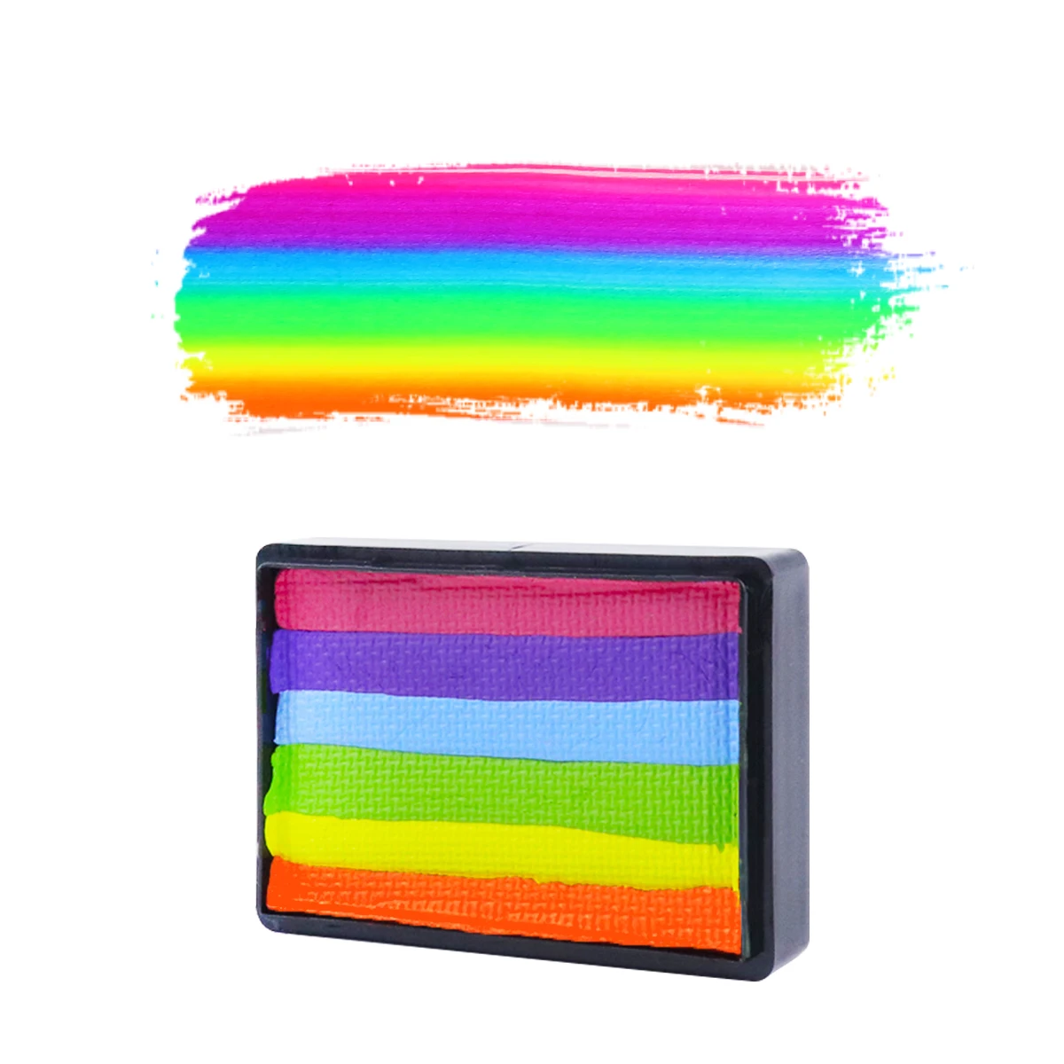 Private Label Wholesale Split Rainbow Colors Party Face Paint Water Based Body Art Painting Supplier for Kids Party