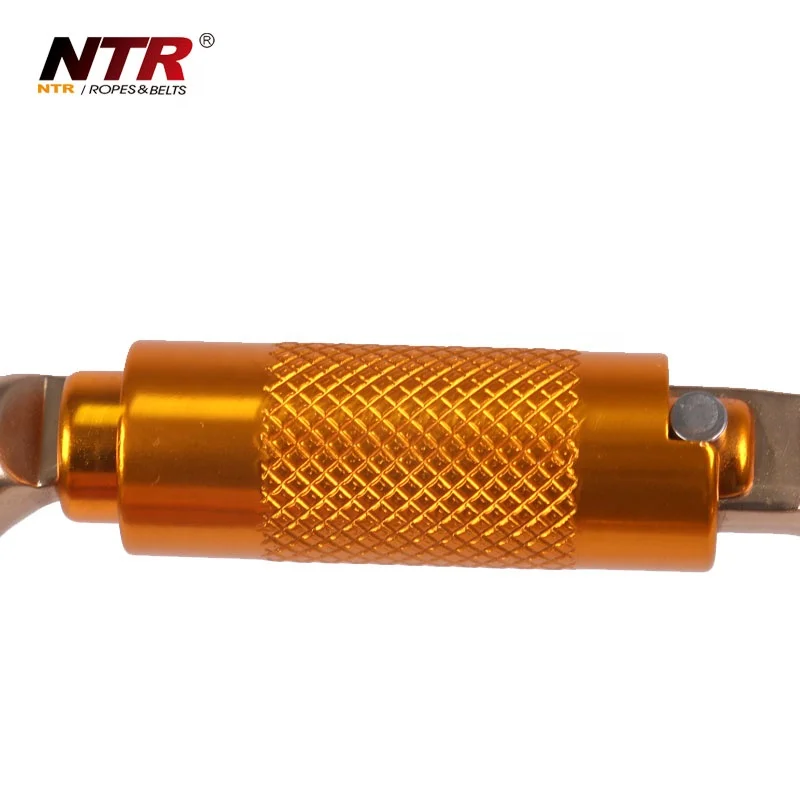 O-Shaped Steel Climbing Carabiner auto-lock Heavy Duty Carabiners For Rock Climbing Rappelling Hiking Hanging