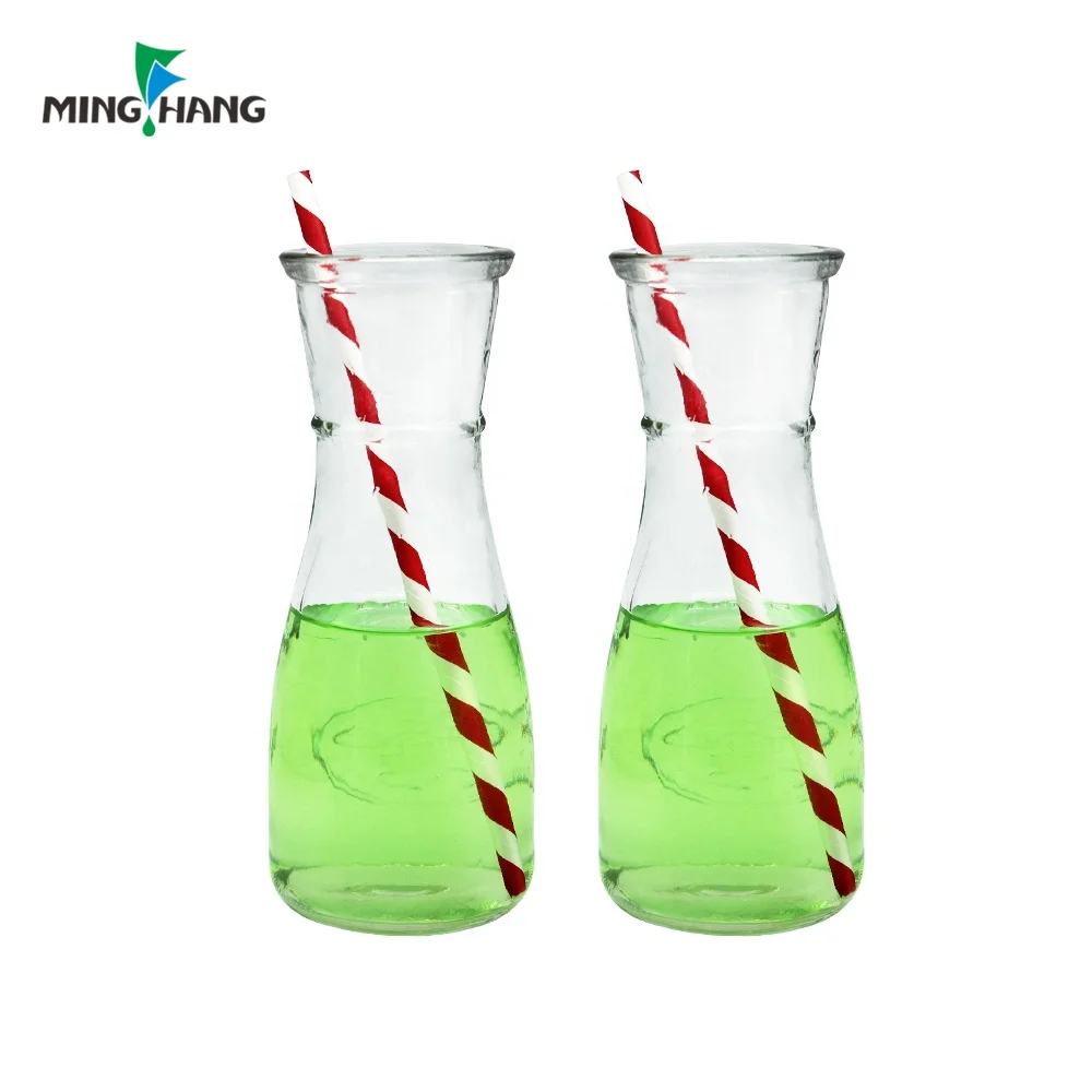 Оптовая продажа стеклянный карамельный питательный кувшин, узкая Горловина для удобного захвата широкий рот для классической заливки