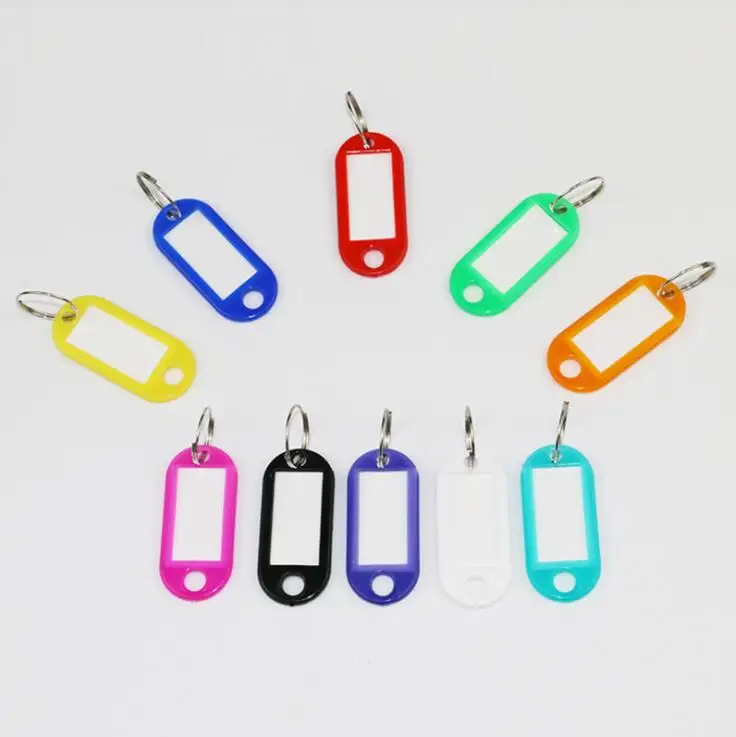 Wholesale Luggage tag Office Plastic Key Chain Key Tags For Hotel Dormitories keychain