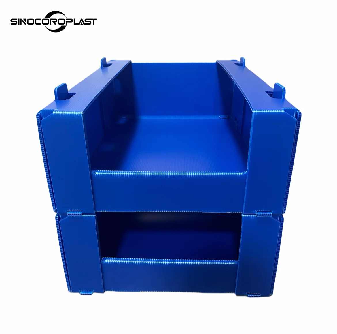 Corflute Front Opening Stacking Warehouse clothing storage box Bin Corrugated Plastic Stackable clothing Picking Bin