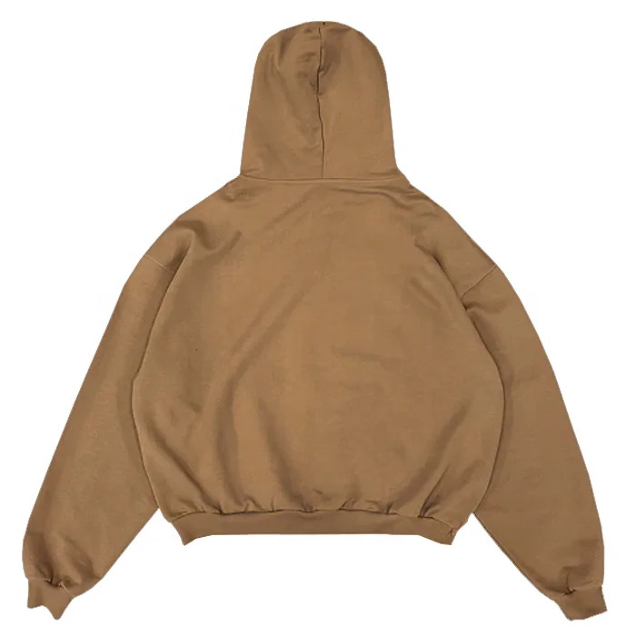 Finch Garment custom french terry heavyweight hoodies high quality oversized drop shoulder cropped full zip up hoodie