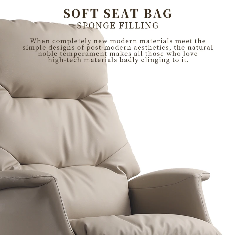 Luxury modern reclining lunch break chair leather executive manager office chair