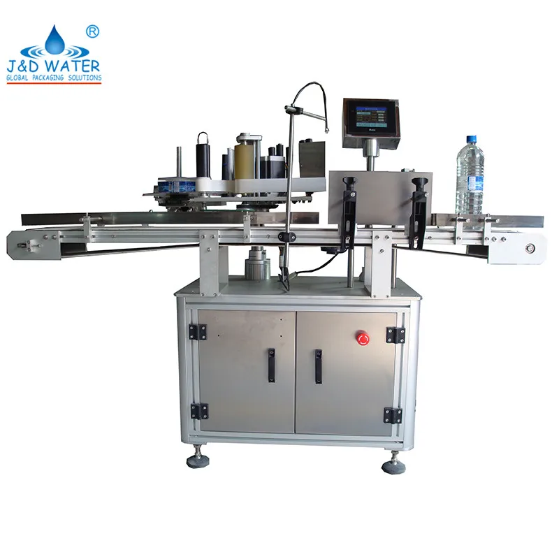 Полуавтоматическая самоклеющаяся пластиковая бутылка этикеточная машина