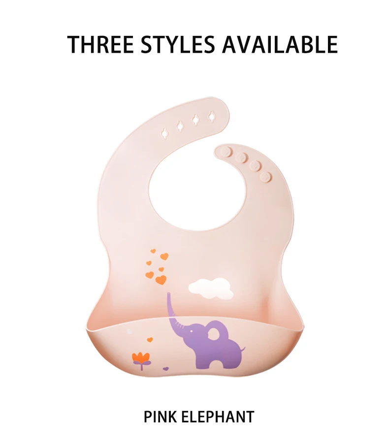 baby feeding & nursing High quality food grade Bib soft waterproof food Catcher silicone baby bib