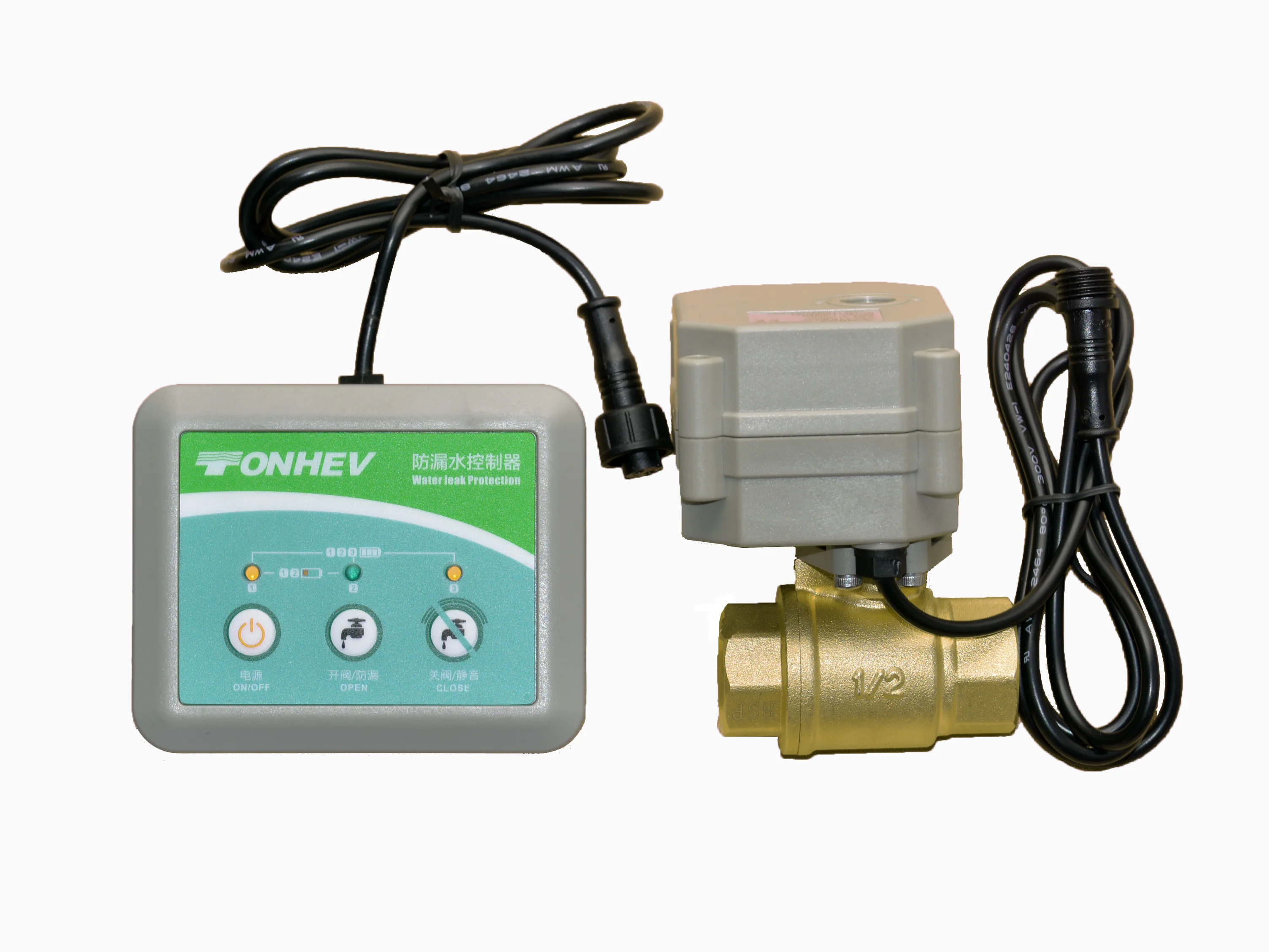 DC3V NPT/BSP1/2' Wired stainless steel SS304 Water Leak Alarm System