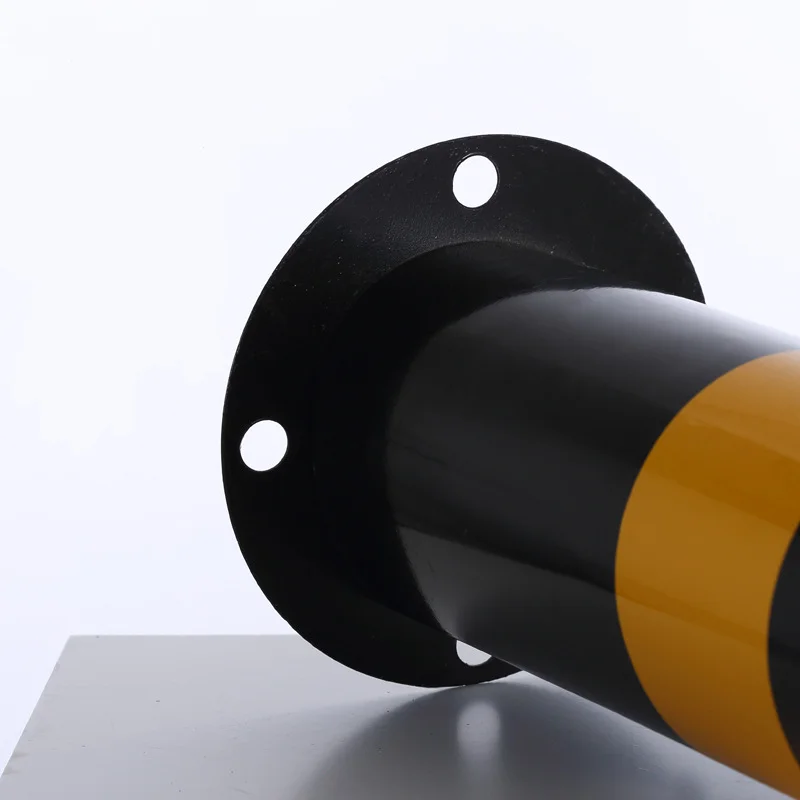 Durable Steel Traffic Guardrails Reflective Isolation Anti-Collision Bollards Road Safety Manual Barricades automatic bollard