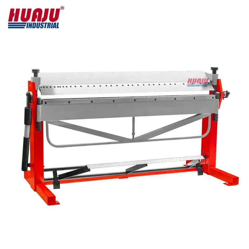 Huaju Industrial PBB2520/1.0 100 Inch Manual Box and Pan Brake Hand Sheet Metal Folding Machine with Foot Clamp