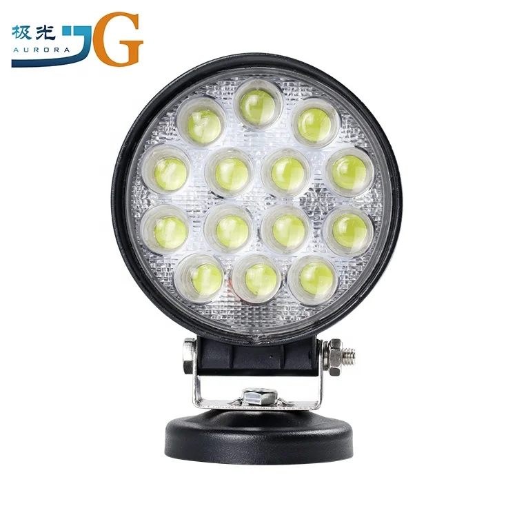4 Inch 48w Square Flood Pod Projector Led Round Work Light Portable Tractor Heavy Duty Off Road Working Light Driving Lamp