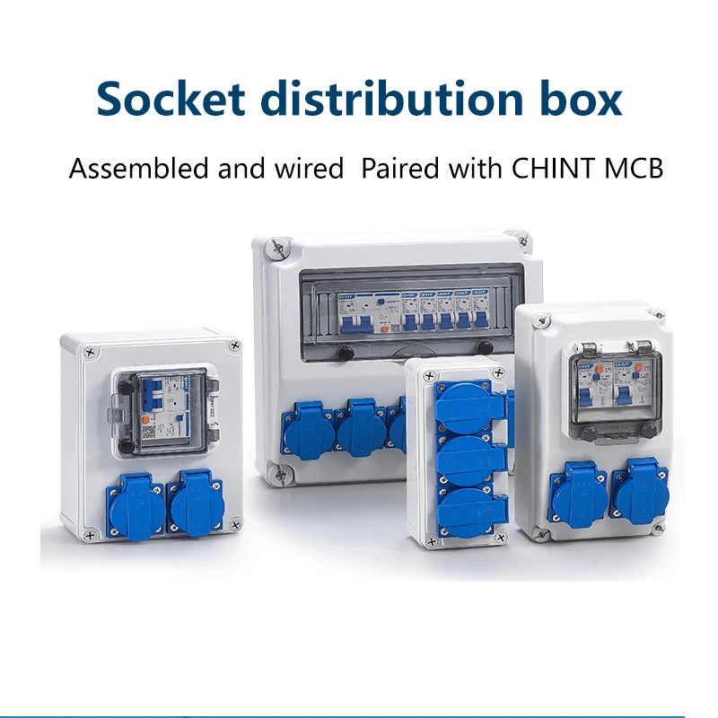 IP67 waterproof, dustproof, flame-retardant industrial socket box, MXB 4P 100A +Five hole industrial explosion-proof socket