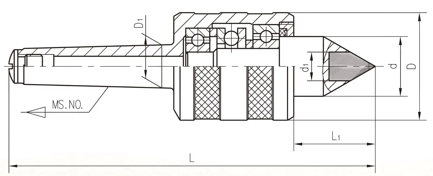 
high speed mt4 carbide lathe tipped dead/live center 