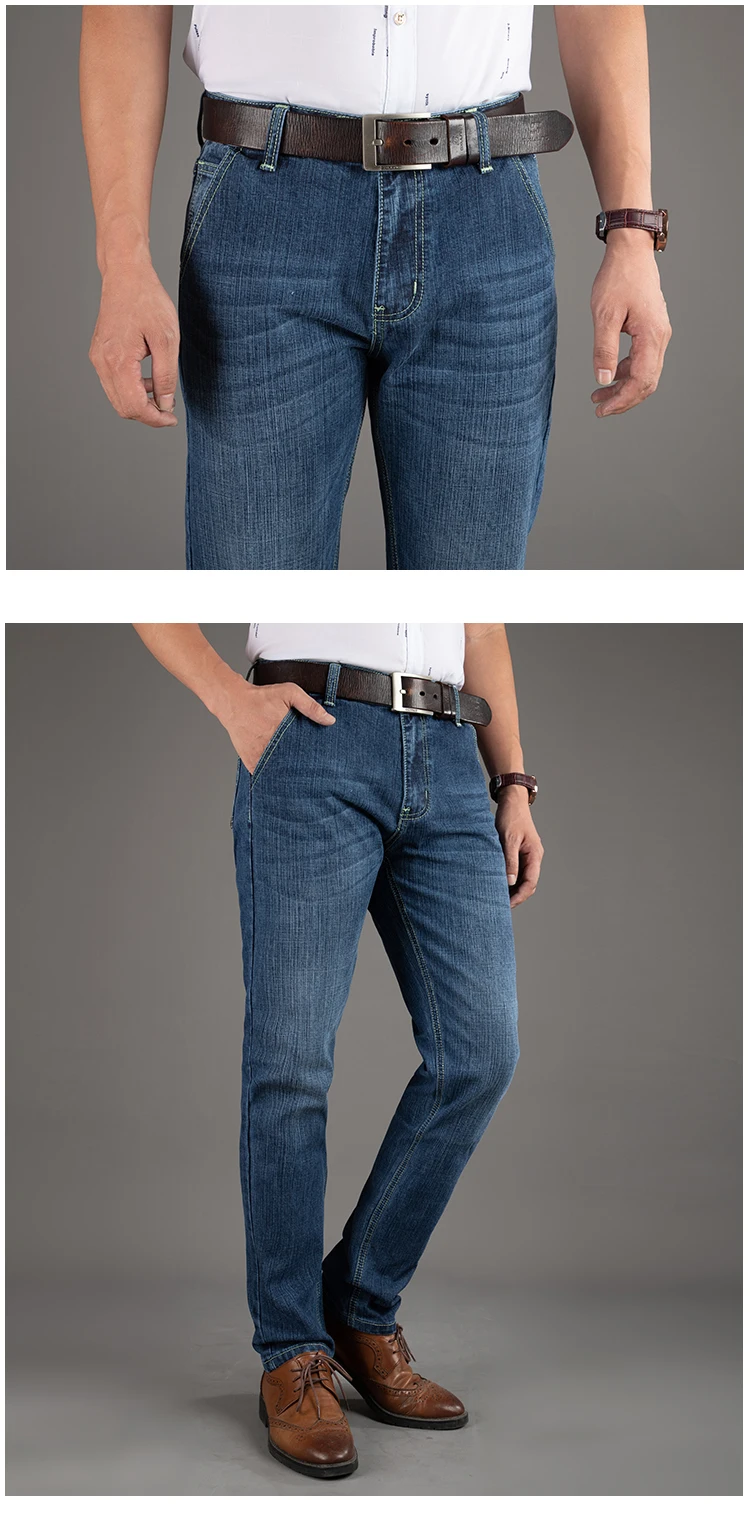 2023 Factory Wholesale Newest Style for Men Jeans Straight Leg Casual Pants and Color Fade Proof Feature Boyfriend Trousers