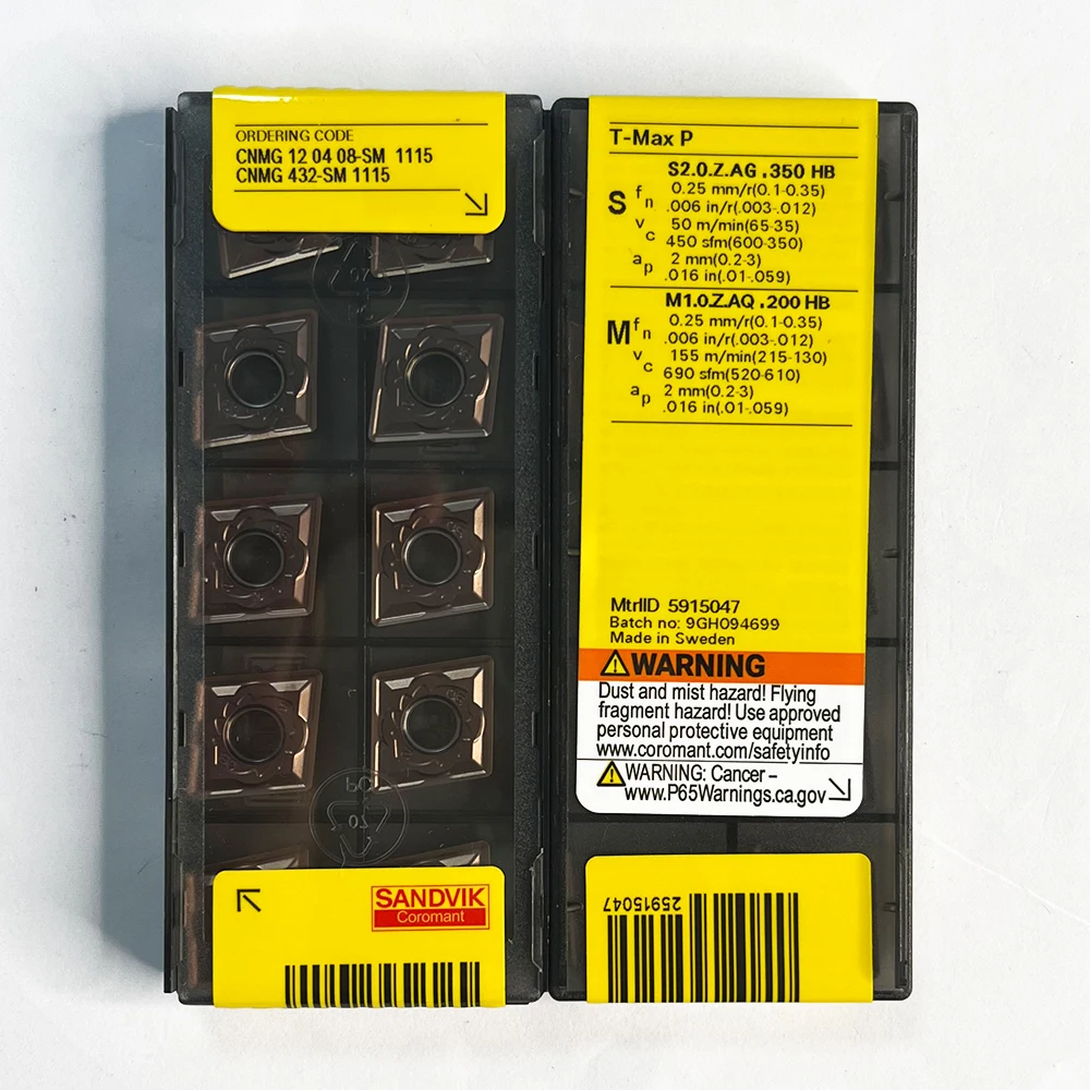 HUAZHICHUN 10pcs CNMG120408-SM1115  Stainless Steel Boring Turning Blade