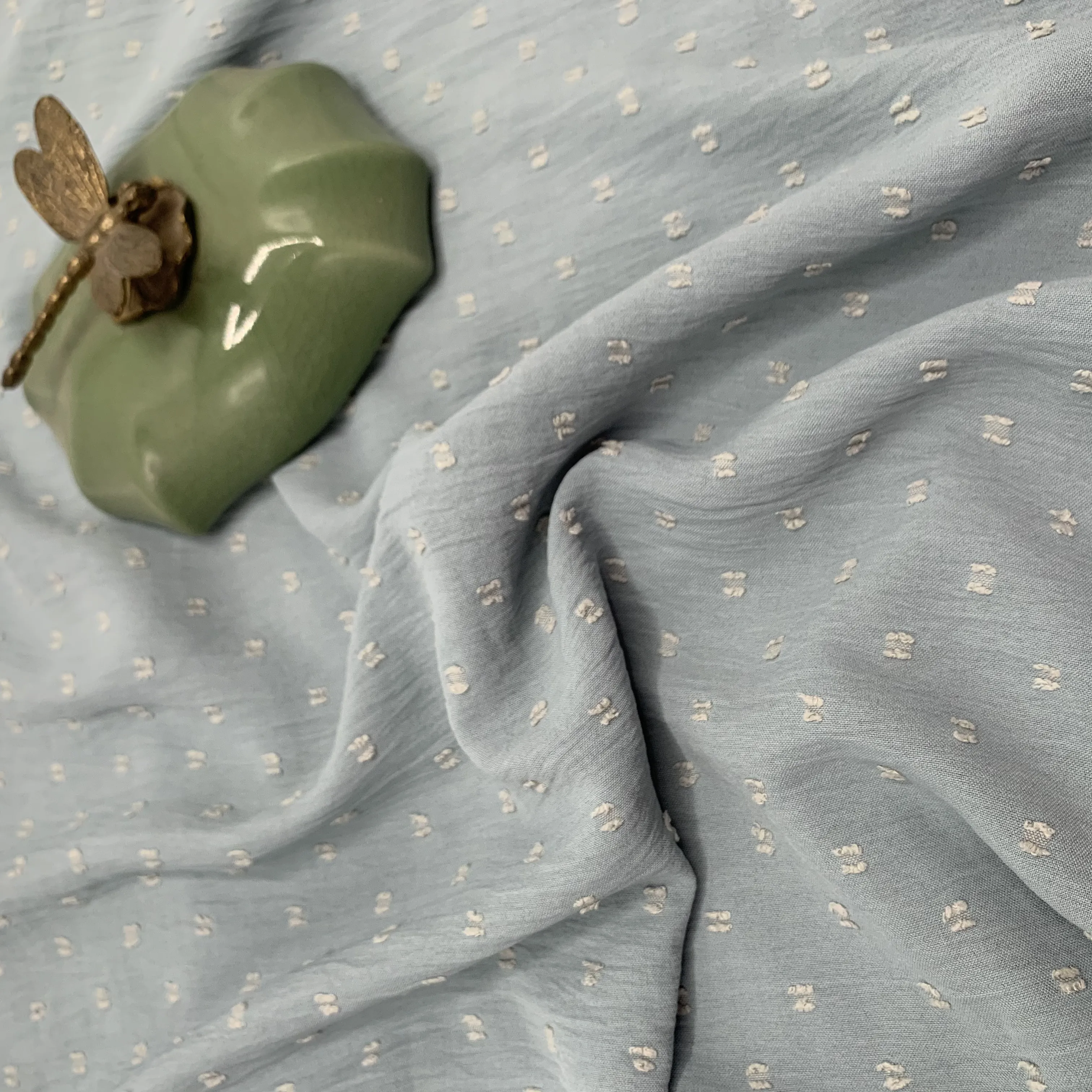  No MOQ 100 Polyester Dobby Jacquard CEY Fabric For