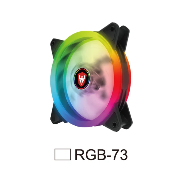 Зат Интернет-магазин, цветная (RGB) Вентилятор 120 мм компьютер Вентилятор охлаждения с сигналами красного, зеленого и синего цвета с РЧ пульт дистанционного управления Скорость светодиодный кожух вентилятора цены по прейскуранту завода-изготовителя RGB-7