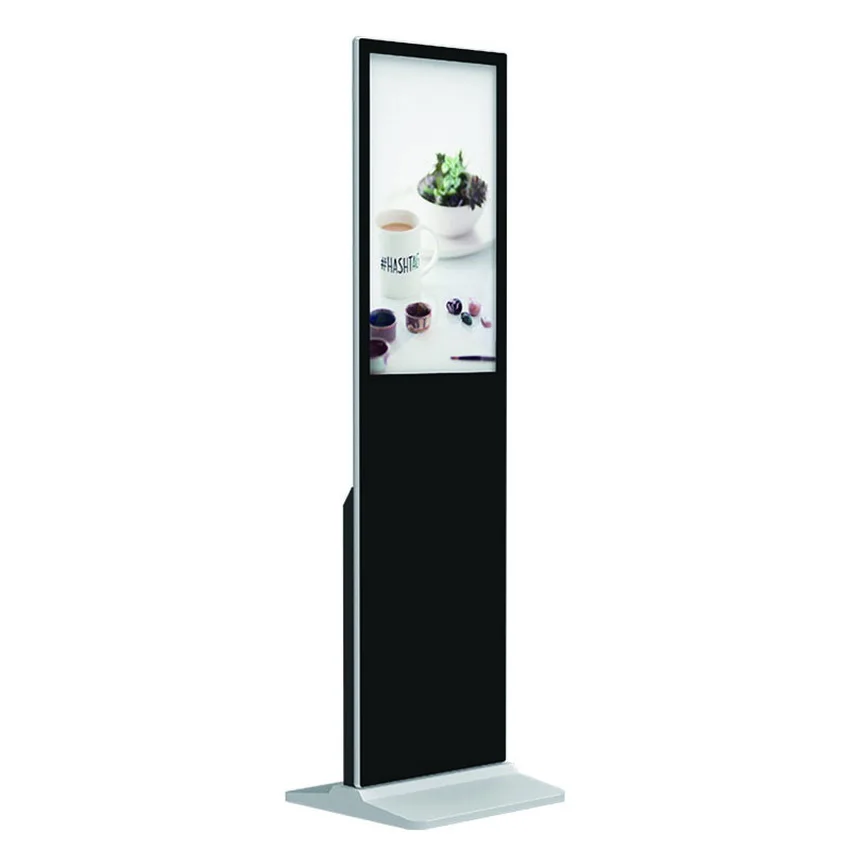 32 inch waterproof ip65 lcd display standing touch screen advertising player kiosk super thin digital signage totem