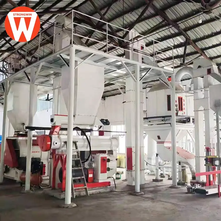industrial poultry feed mill production line 10t/h complete animal feed processing plant