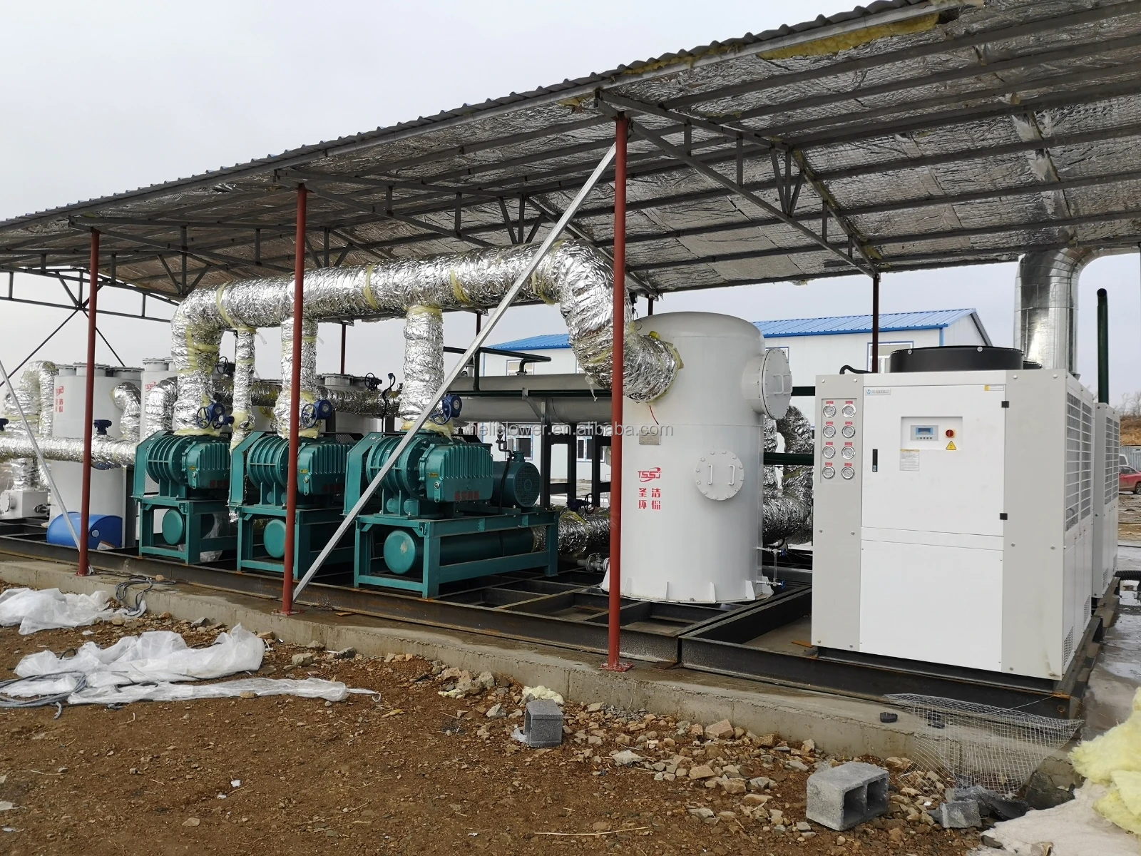 Roots blower for coal chemical gas generators