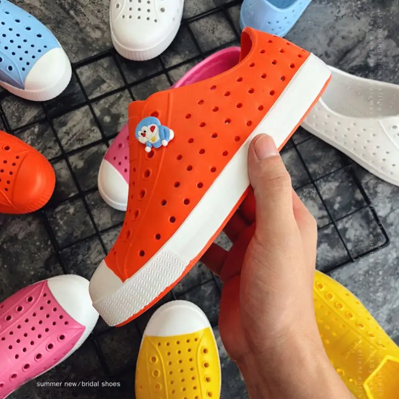 Factory Sale Urban Holes Hollow Out Eva Upper Slip On Native Sneaker Women Casual Garden Shoes For Girls Boys Kids