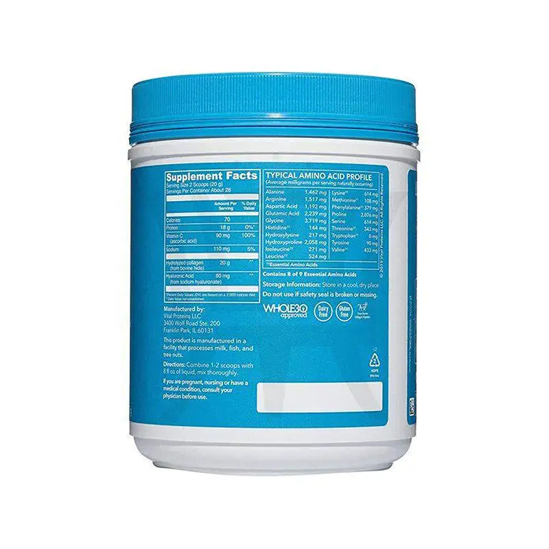 Hot Selling Sports Nutrition Supplement Joint Health Hydrolyzed Digestive Enzymes Marine Base Plant Drink Powder Type II