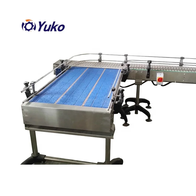 LBP820 LBP882 Roller top heavy duty chain accumulation beverage bottle chain conveyor