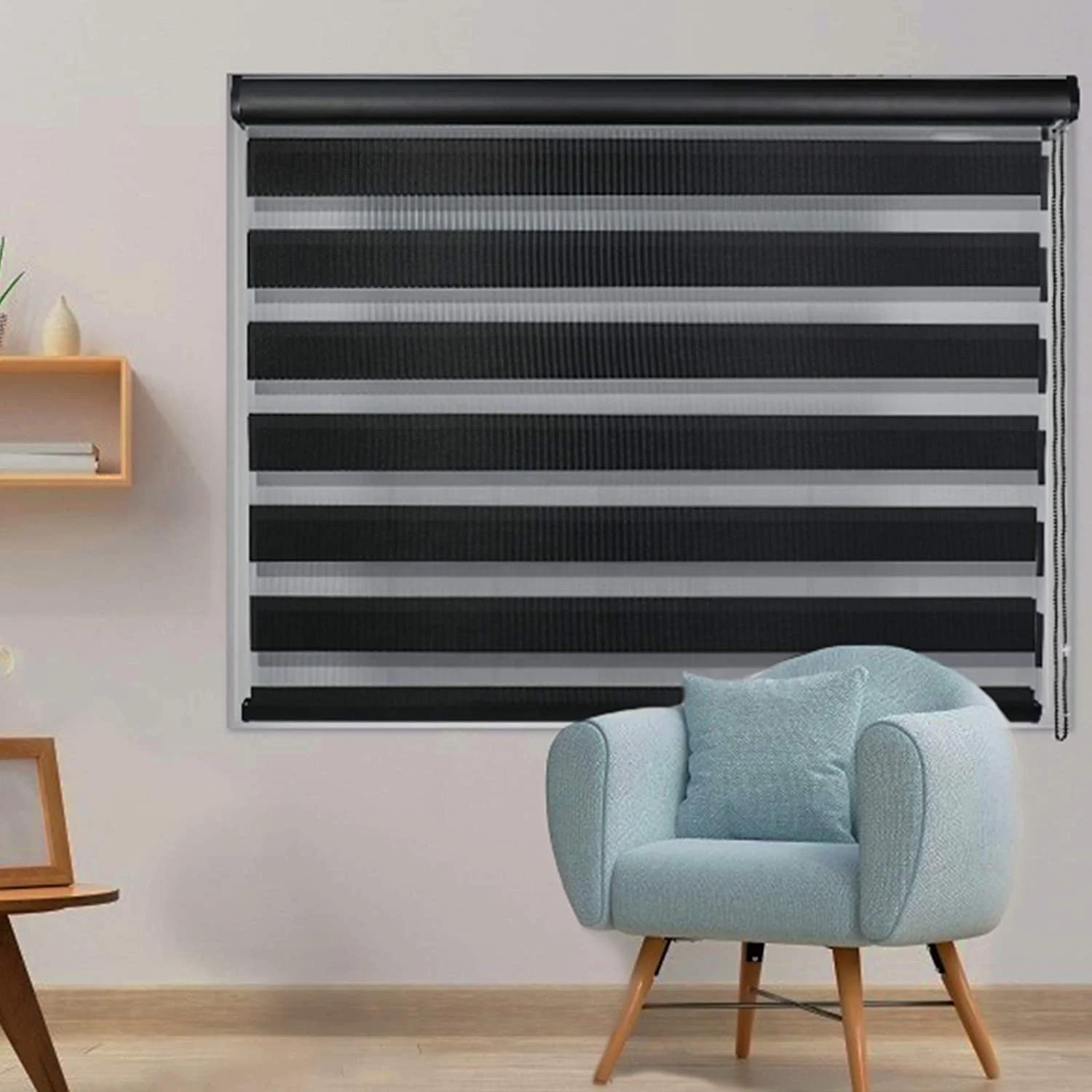 Customized Zebra Roller Blinds Light Filtering Roller Shades Zebra Fabric 100% polyester Blind Low MOQ Manufacturer Production