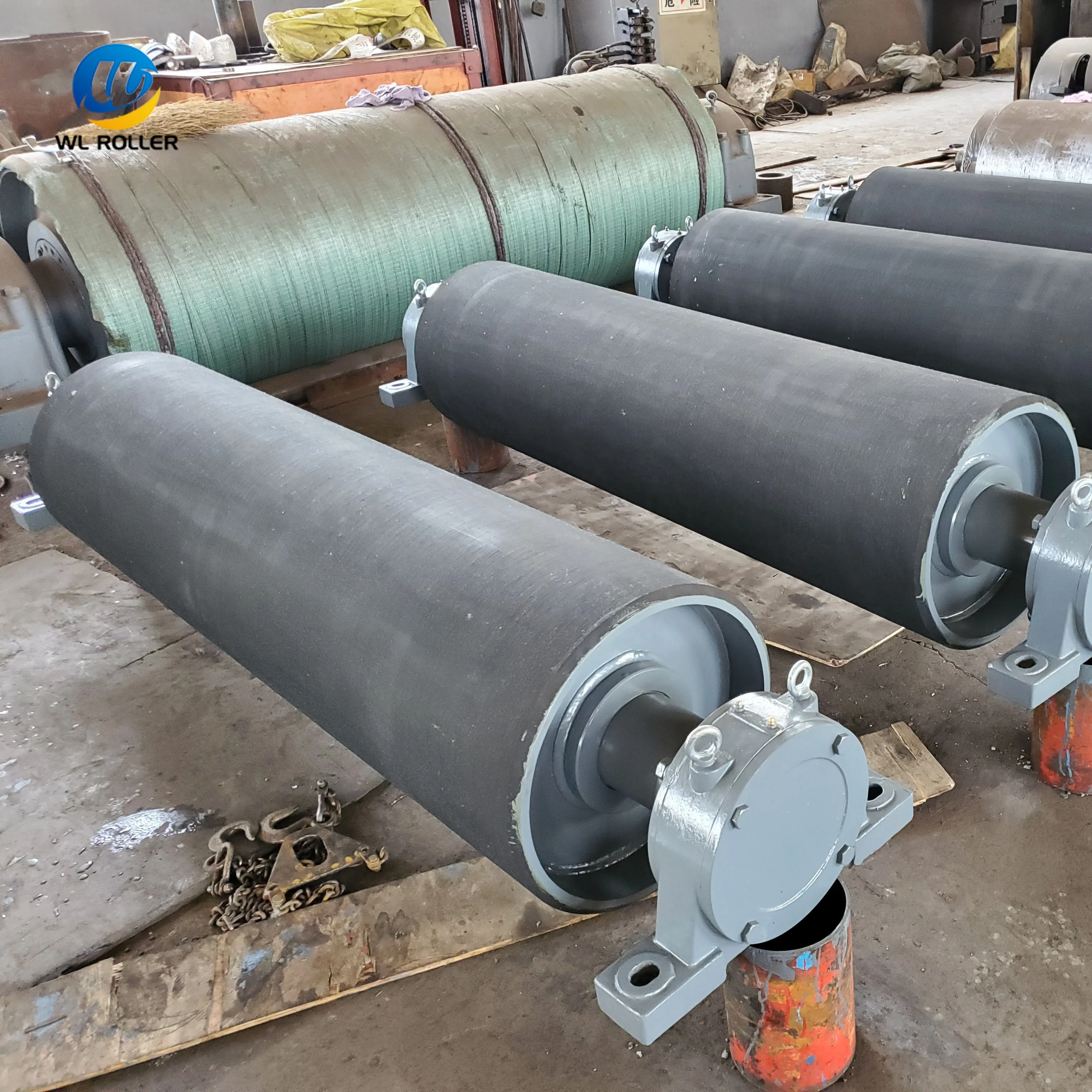 Heavy duty Conveyor pulley roller belt conveyor steel pulley drum conveyor magnetic pulley drum