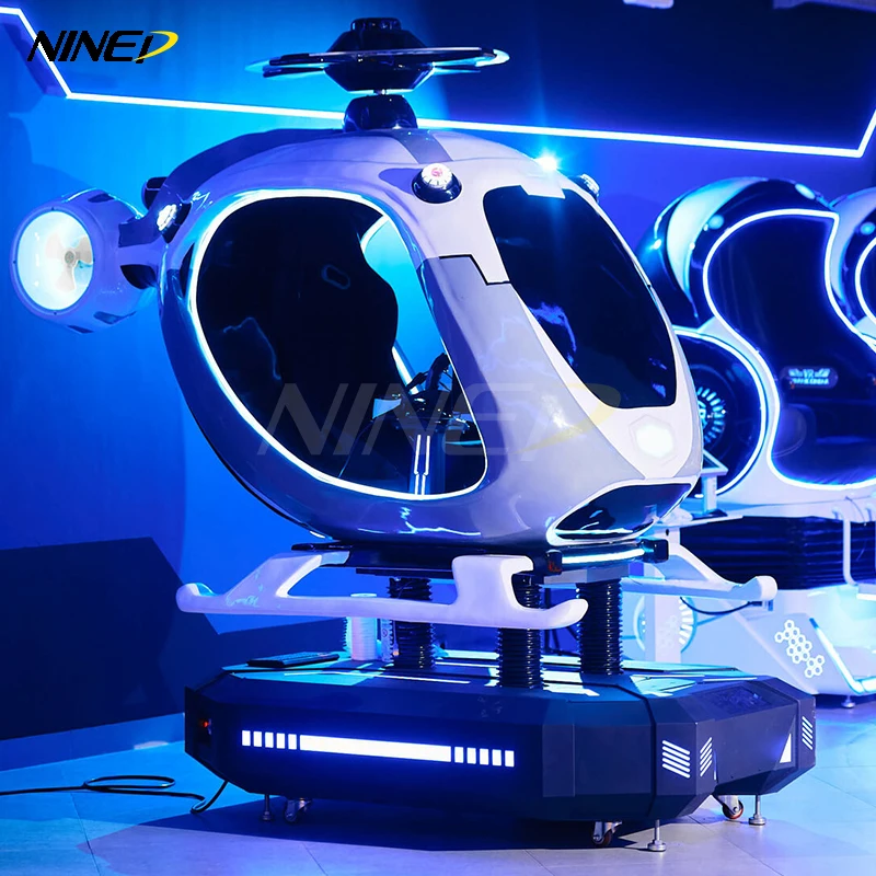 Распродажа летающий VR аттракционы без ограничения по возрасту кабина самолета 9D Flight симулятор вертолет