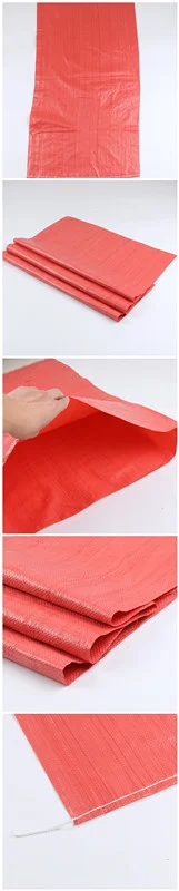 50kg 25kg new material red color chile agricultural woven pp seed fertilizer corn package bags