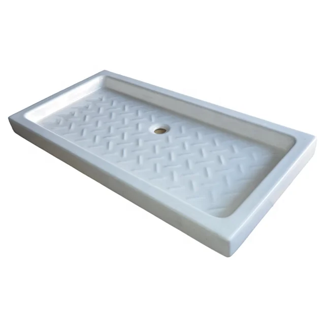 Good Quality White deep Rectangle Bathroom Ceramic shower tray
