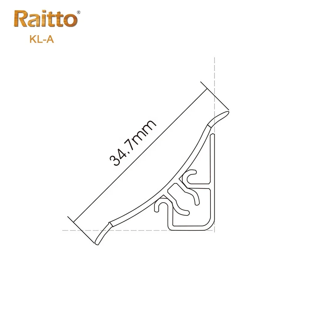 KL-A, RAITTO PVC SKIRTING BOARD/PVC BASEBOARD/VINYL SKIRTING BOARD