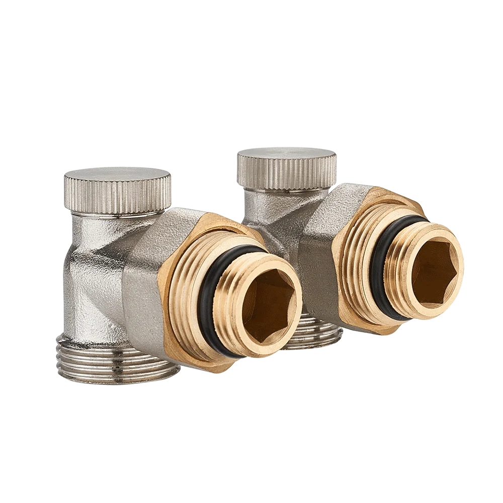 Набор термостатических клапанов BAIYILUN H для радиатора, хорошее качество, H-образная нагревательная клапана высокого качества, кованый латунный угловой шаровой клапан