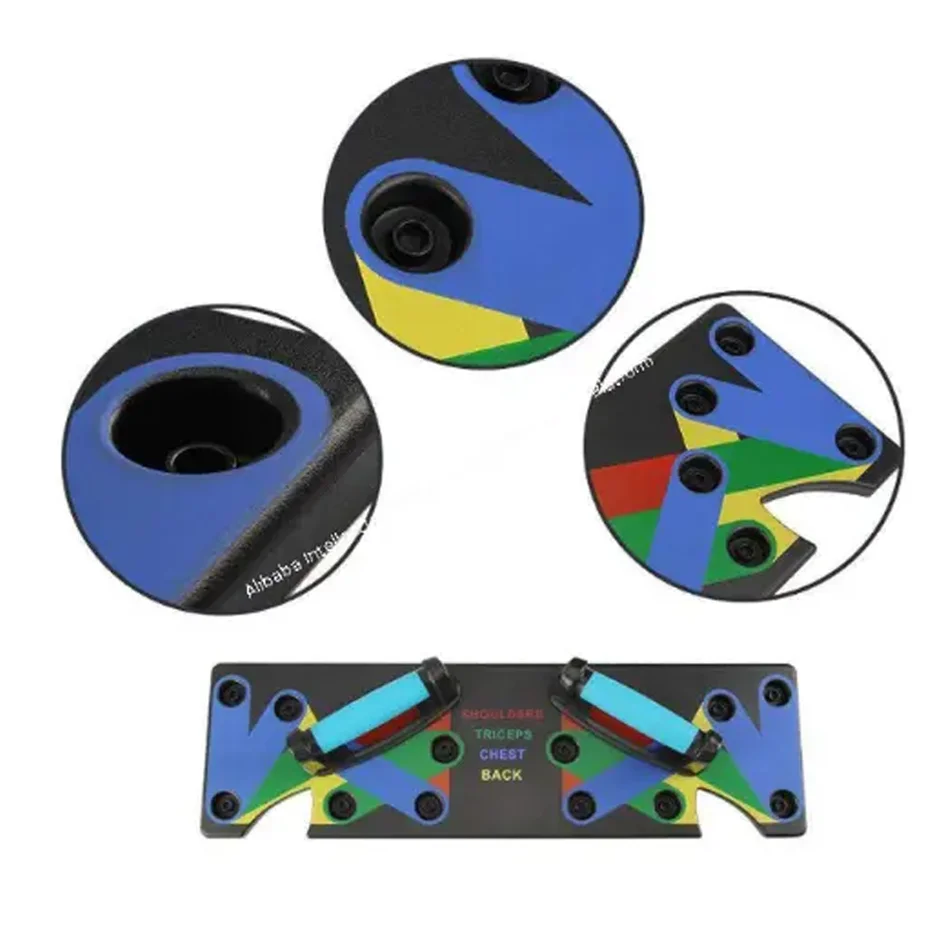 9 In 1 Parallel Bars Portable Folding Multifunctional Arm Abdominal Training Stands Push Up Board