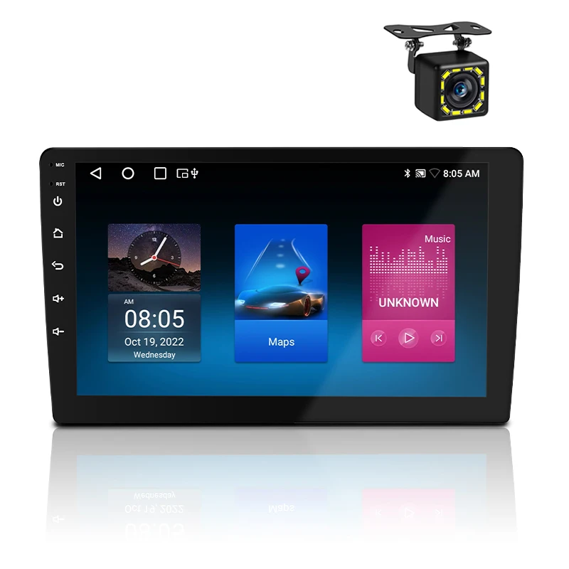 semi-hosted 9 inch 2gb 32gb avtomagnitola fm gps android used car radios with screen