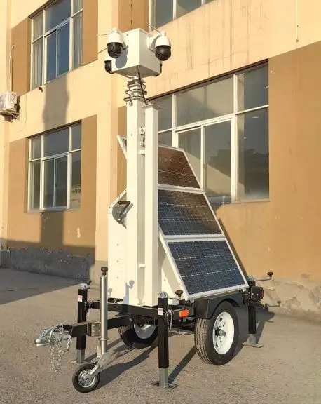 New design solarCCTV Security cameras monitoring system