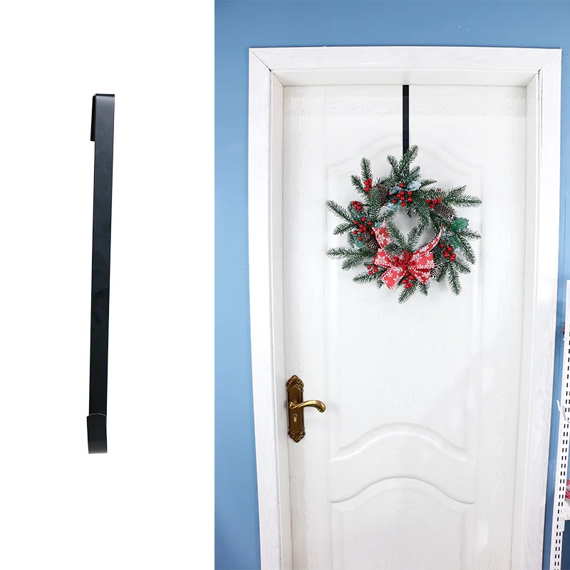 SH-224 Wreath Hanger for Front Door Christmas Decoration Metal Over The Door Single Hook