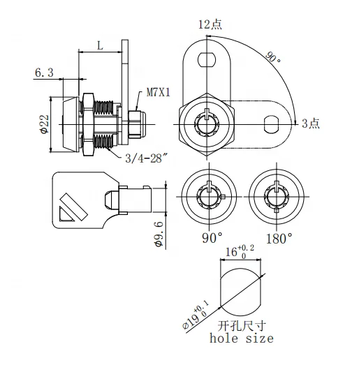 Manufacturer in China Euro Cylinder Key Combination Cabinet Locks with Key Door and Window Handles in Brass and Zinc Alloy