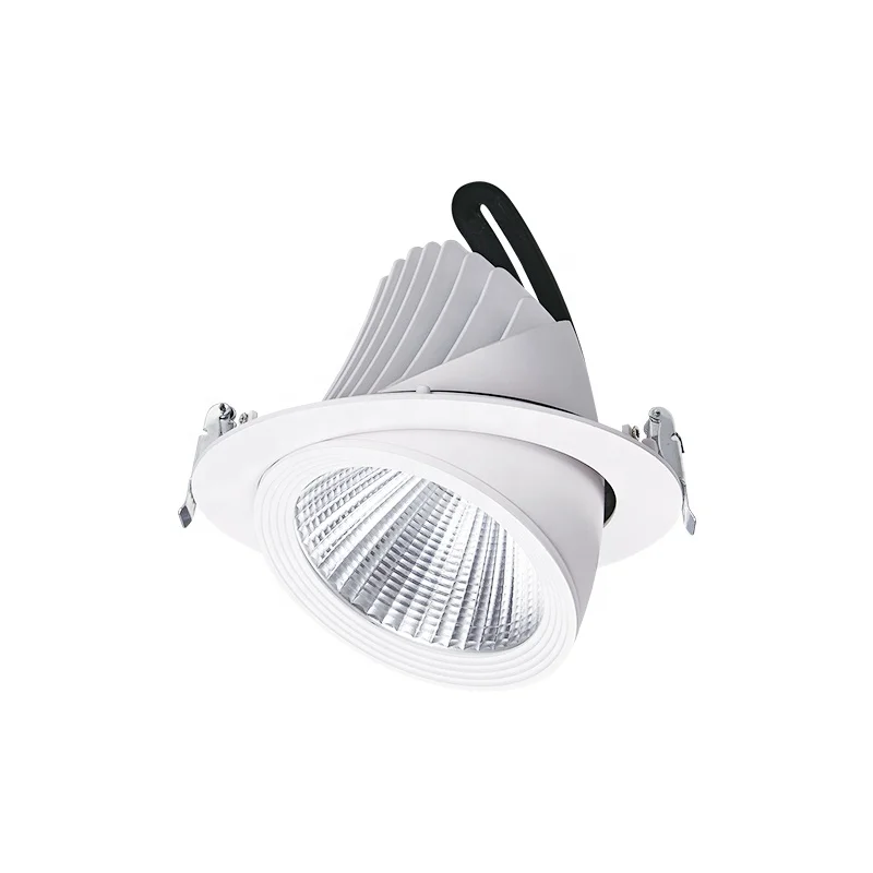 Rotatable 10w 15w 18w 20w 25w 30w 40w white recessed led spotlight Housing