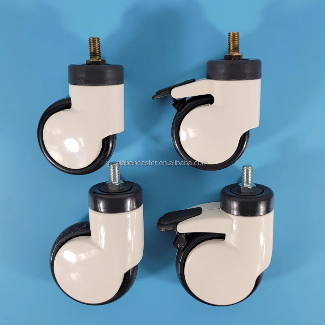 5 Inch hospital bed wheels 125 mm Aluminum Medical bed Caster With Brake