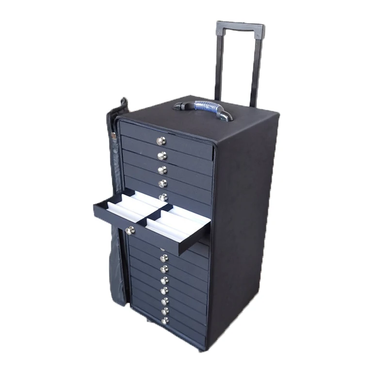 Wholesale Large Capacity Eyewear Display Box Durable Glasses Trolley Case Portable Suitable For Sunglasses Suitcase