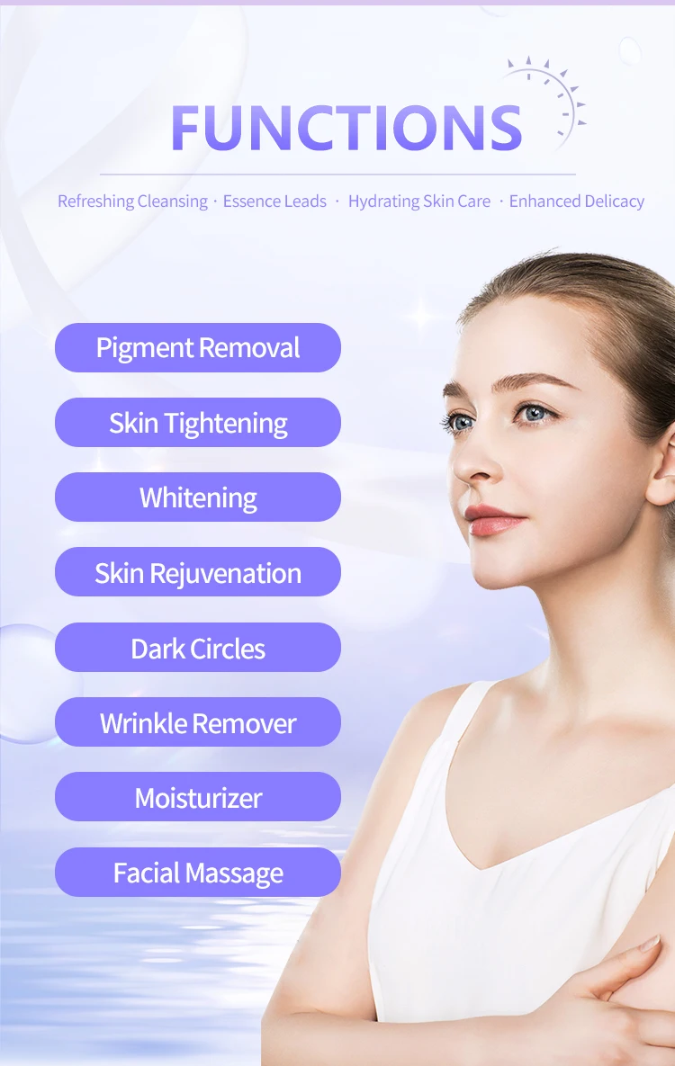 New Arrival Detox Hydrate Co2 Oxygen USA Hot Skin Exfoliation  Elastin Regeneration Product Skin Whiten Product Skin Care Set