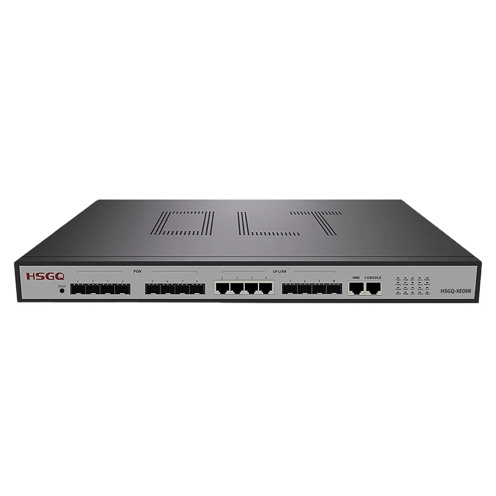 HSGQ-XE08R Support Optic Network 8 Ports 10g Epon Olt FTTH Solution Compatible with Huawei Zte