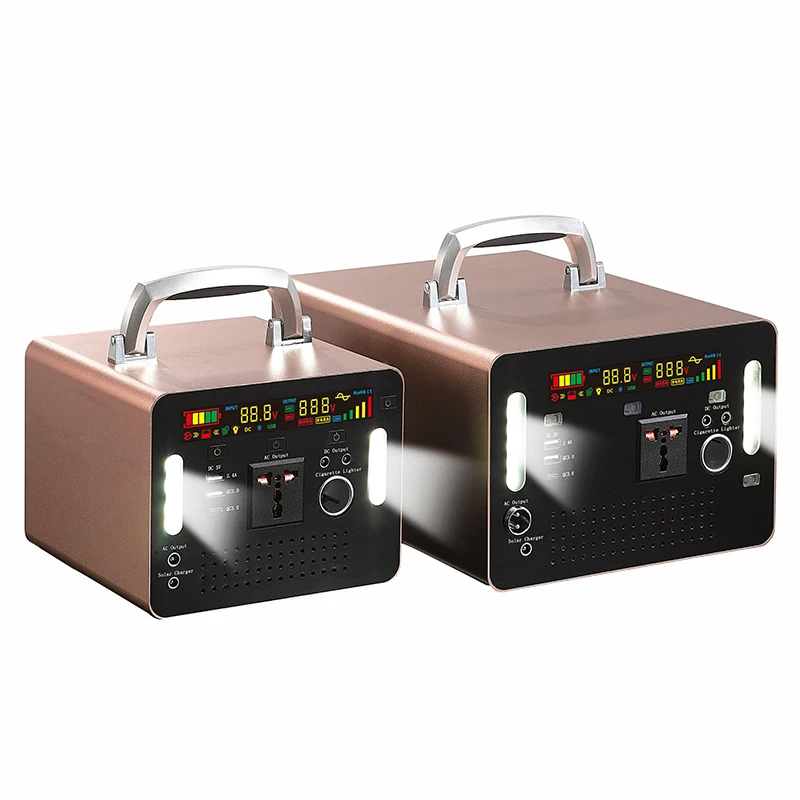 Portable Power Station 500W 1000W 300W 110V Air Compressor For Smartphone With Emergency Power Outage AC Adapter Outdoor And Hom