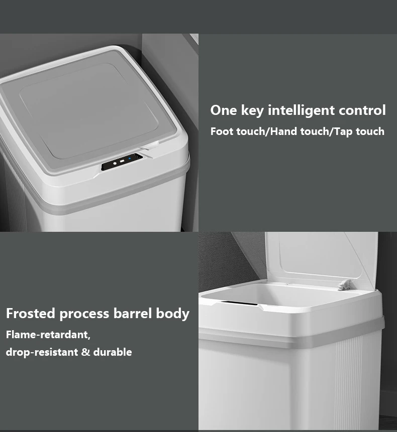 New Year offers 20L 12L smart small bin sensor automatic bathroom trash garbage can
