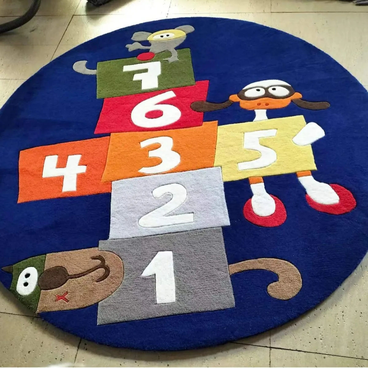 Early Childhood Education Kindergarten Picture Book Library Handmade Carpet Kindergarten Nursery Indoor Cartoon Carpet