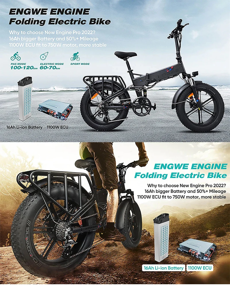 ENGWE Factory Directly Cheap Price 750W electric mountain bicycle 48V16H Fat tire electric Bike ENGINE PRO