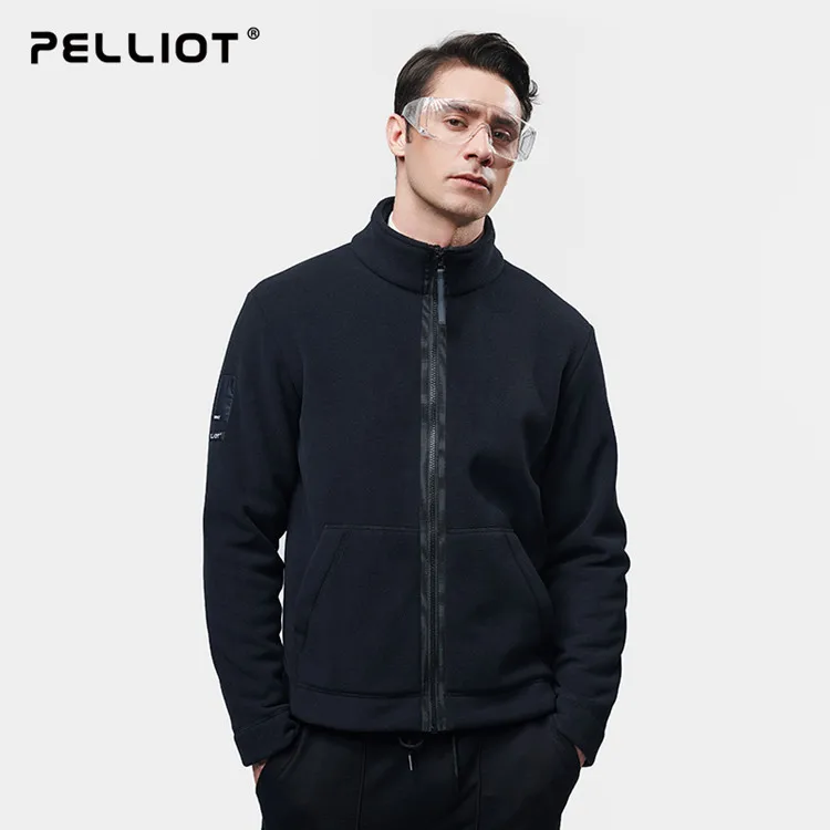 
Beijing pelliot tactical polar fleece jacket men with zipper and no hood 