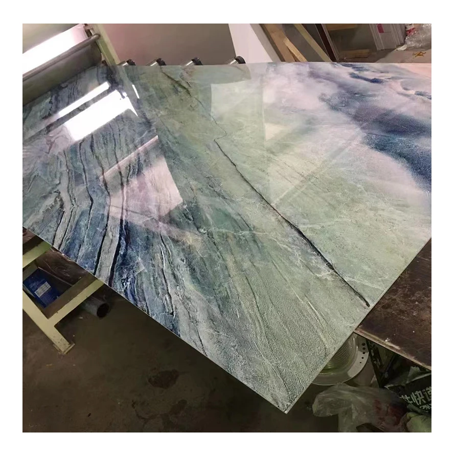 calacatta white pvc general purpose uv marble patterned panel scratch uv-marble-sheet wall panel