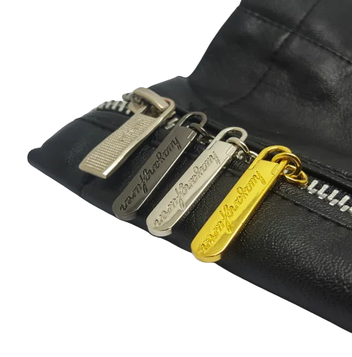 Custom Brand Logo Zipper Pull Replacement Zipper Tab Tags Cord Extension